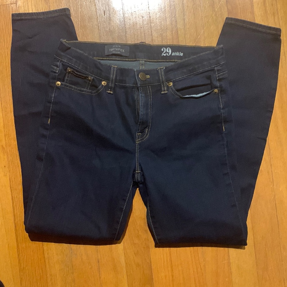 J Crew Toothpick Ankle Jeans Sz 29